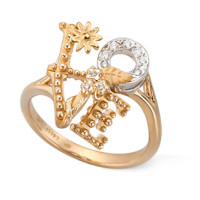 Ring Carrera y Carrera Love, white, yellow gold, diamonds Ring Carrera y Carrera Love, white, yellow gold, diamonds