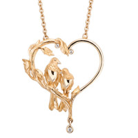 Necklace Carrera y Carrera Love, yellow gold, diamonds Necklace Carrera y Carrera Love, yellow gold, diamonds