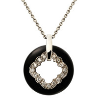 Pendant Carrera y Carrera Granada, white gold, onyx, diamonds Pendant Carrera y Carrera Granada, white gold, onyx, diamonds