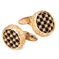 Carrera y Carrera Sierpes cufflinks, yellow gold, diamonds, onyx Carrera y Carrera Sierpes cufflinks, yellow gold, diamonds, onyx