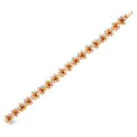 Bracelet Carrera y Carrera Orquideas, yellow gold, diamonds, rubies Bracelet Carrera y Carrera Orquideas, yellow gold, diamonds, rubies