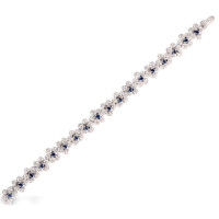 Bracelet Carrera y Carrera Orquideas, white gold, diamonds, sapphires Bracelet Carrera y Carrera Orquideas, white gold, diamonds, sapphires