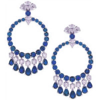 Graff earrings, white gold, diamonds, sapphires Graff earrings, white gold, diamonds, sapphires