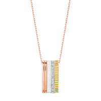 Anhänger Boucheron Quatre, Weiß-, Gelb-, Roségold, Keramik, Diamanten Anhänger Boucheron Quatre, Weiß-, Gelb-, Roségold, Keramik, Diamanten