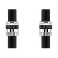 Boucheron Quatre cufflinks, white gold, PVD, onyx Boucheron Quatre cufflinks, white gold, PVD, onyx