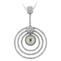 H Stern pendant, white gold, diamonds, pearls H Stern pendant, white gold, diamonds, pearls