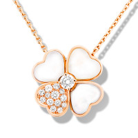 Van Cleef & Arpels Flowers Pendant, rose gold, diamonds, mother-of-pearl Van Cleef & Arpels Flowers Pendant, rose gold, diamonds, mother-of-pearl