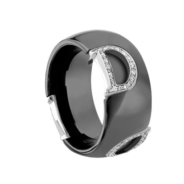 Damiani D.Icon Ring, Keramik, Weißgold, Diamanten Damiani D.Icon Ring, Keramik, Weißgold, Diamanten