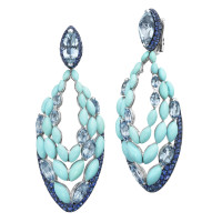 Earrings de Grisogono Melody Of Colors, white gold, sapphires, aquamyrine, turquoise Earrings de Grisogono Melody Of Colors, white gold, sapphires, aquamyrine, turquoise