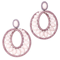 Earrings de Grisogono Melody Of Colours, pink gold, titanium sapphires, opals Earrings de Grisogono Melody Of Colours, pink gold, titanium sapphires, opals