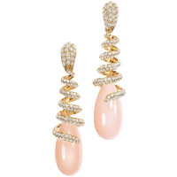 Earrings de Grisogono Melody Of Colors, yellow gold, diamonds, corals Earrings de Grisogono Melody Of Colors, yellow gold, diamonds, corals