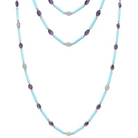 Necklace de Grisogono Melody Of Colors, white gold, diamonds, amethysts, turquoise Necklace de Grisogono Melody Of Colors, white gold, diamonds, amethysts, turquoise