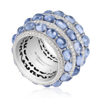 Ring de Grisogono Melody Of Colors, white gold, diamonds, sapphires Ring de Grisogono Melody Of Colors, white gold, diamonds, sapphires