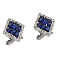 Zancan earrings, diamonds, sapphires Zancan earrings, diamonds, sapphires