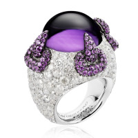 Ring de Grisogono Melody Of Colors, white gold, diamonds, amethyst Ring de Grisogono Melody Of Colors, white gold, diamonds, amethyst