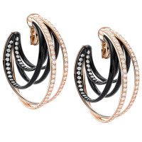 Earrings de Grisogono Allegra, pink gold, Avional, diamonds Earrings de Grisogono Allegra, pink gold, Avional, diamonds