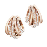 Earrings de Grisogono Allegra, pink gold, diamonds Earrings de Grisogono Allegra, pink gold, diamonds