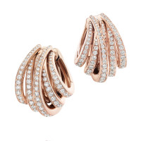 Earrings de Grisogono Allegra, pink gold, diamonds Earrings de Grisogono Allegra, pink gold, diamonds