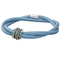 Bracelet de Grisogono Allegra, white gold, skin, diamonds, tourmalines Bracelet de Grisogono Allegra, white gold, skin, diamonds, tourmalines