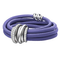 Bracelet de Grisogono Allegra, white gold, skin, diamonds Bracelet de Grisogono Allegra, white gold, skin, diamonds