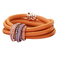 Bracelet de Grisogono Allegra, pink gold, skin, diamonds, sapphires Bracelet de Grisogono Allegra, pink gold, skin, diamonds, sapphires