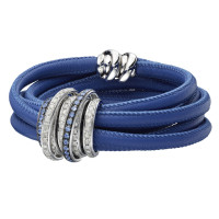 Bracelet de Grisogono Allegra, white gold, skin, diamonds, sapphires Bracelet de Grisogono Allegra, white gold, skin, diamonds, sapphires