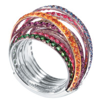 Ring de Grisogono Allegra, white gold, gems Ring de Grisogono Allegra, white gold, gems