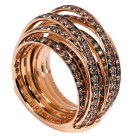 Ring de Grisogono Allegra, pink gold, diamonds Ring de Grisogono Allegra, pink gold, diamonds
