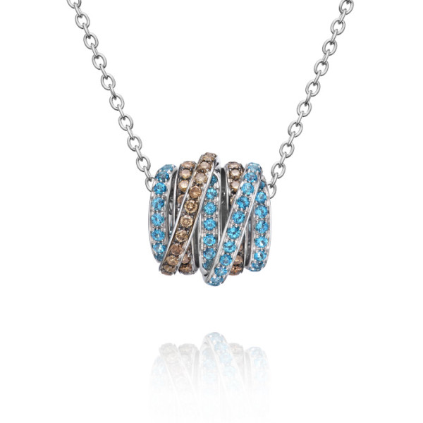 Pendant de Grisogono Allegra, white gold, diamonds, tourmalines Pendant de Grisogono Allegra, white gold, diamonds, tourmalines