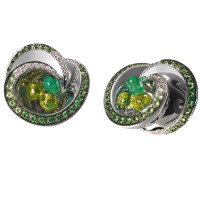 Earrings de Grisogono Chiocciolina, white gold, gems Earrings de Grisogono Chiocciolina, white gold, gems