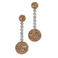 Ohrringe de Grisogono Boule, Weiß-, Gelbgold, Diamanten Ohrringe de Grisogono Boule, Weiß-, Gelbgold, Diamanten