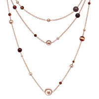 Halskette de Grisogono Boule, Roségold, Bernstein