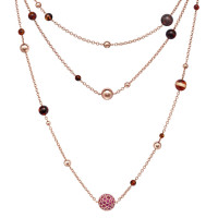 Halskette de Grisogono Boule, Roségold, Saphire, Bernstein