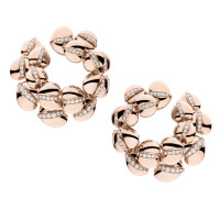 Earrings de Grisogono Conchiglietta, pink gold, titanium, diamonds Earrings de Grisogono Conchiglietta, pink gold, titanium, diamonds