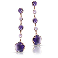 Earrings Pasquale Bruni Bon Ton, pink gold, amethyst Earrings Pasquale Bruni Bon Ton, pink gold, amethyst