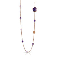Necklace Pasquale Bruni Bon Ton, pink gold, amethyst, diamonds