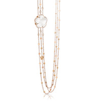 Necklace Pasquale Bruni Bon Ton, pink gold, quartz, diamonds