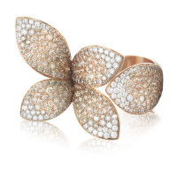 Ring Pasquale Bruni Giardini Segreti, pink gold, diamonds Ring Pasquale Bruni Giardini Segreti, pink gold, diamonds