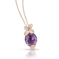 Pendant Pasquale Bruni Petit Secret, pink gold, diamonds, amethyst Pendant Pasquale Bruni Petit Secret, pink gold, diamonds, amethyst