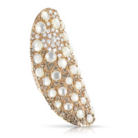 Ring Pasquale Bruni Mandala, pink gold, diamonds, pearl Ring Pasquale Bruni Mandala, pink gold, diamonds, pearl