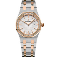 Audemars Piguet Royal Oak Quartz, różowe złoto, stal, diamenty Audemars Piguet Royal Oak Quartz, różowe złoto, stal, diamenty