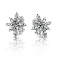 Earrings Pasquale Bruni Ghirlanda, white gold, diamonds Earrings Pasquale Bruni Ghirlanda, white gold, diamonds