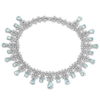 Necklace Pasquale Bruni Ghirlanda, white gold, aquamarine, diamonds Necklace Pasquale Bruni Ghirlanda, white gold, aquamarine, diamonds