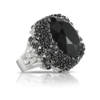 Ring Pasquale Bruni Ghirlanda, white gold, onyx, sapphires, diamonds Ring Pasquale Bruni Ghirlanda, white gold, onyx, sapphires, diamonds