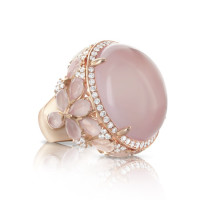 Ring Pasquale Bruni Ghirlanda, pink gold, moonstone, quartz, diamonds Ring Pasquale Bruni Ghirlanda, pink gold, moonstone, quartz, diamonds