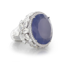 Ring Pasquale Bruni Ghirlanda, white gold, chalcedony, agate, diamonds Ring Pasquale Bruni Ghirlanda, white gold, chalcedony, agate, diamonds