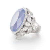 Ring Pasquale Bruni Ghirlanda, white gold, chalcedony, agate, diamonds Ring Pasquale Bruni Ghirlanda, white gold, chalcedony, agate, diamonds