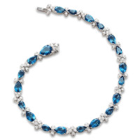Bracelet Pasquale Bruni Ghirlanda, white gold, topaz, diamonds Bracelet Pasquale Bruni Ghirlanda, white gold, topaz, diamonds