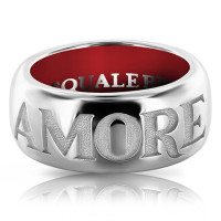 Ring Pasquale Bruni Amore, white gold, enamel Ring Pasquale Bruni Amore, white gold, enamel