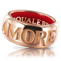 Ring Pasquale Bruni Amore, pink gold, enamel Ring Pasquale Bruni Amore, pink gold, enamel